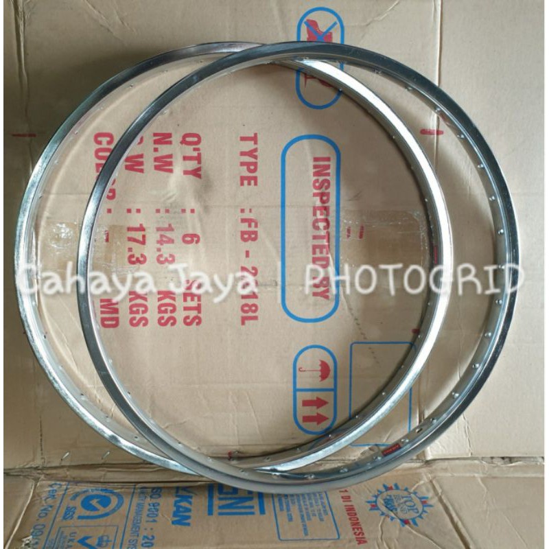 Velg Rims 24 Murni Sepeda Mini MTB. 36 HOLE. BESI CHROME. ARAYA