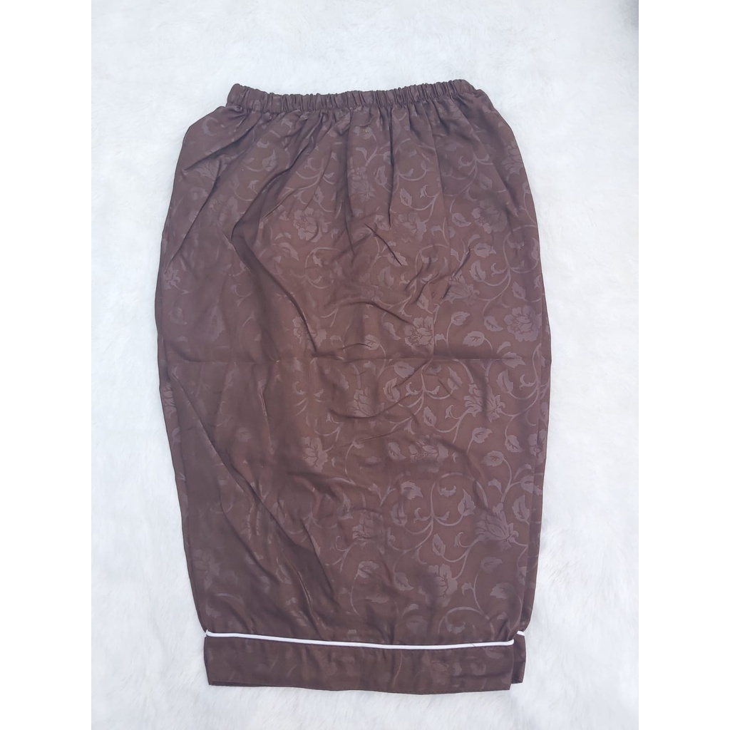 JNV Piyama PP Wanita Motif Karakter Kartun 04 - Baju Tidur Lengan panjang - Bahan Katun-CLN HP -Coklat