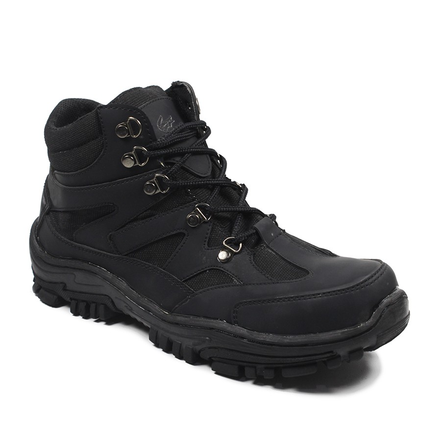 Sepatu Pria Safety Boots Crocodile Navigator Ujung Besi Steel Toe Tracking Outdoor Hiking Bikers