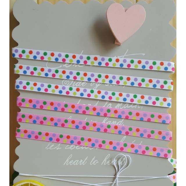 

Pita Grosgrain motif dot 3/8"(1cm)Minimal 2 yard