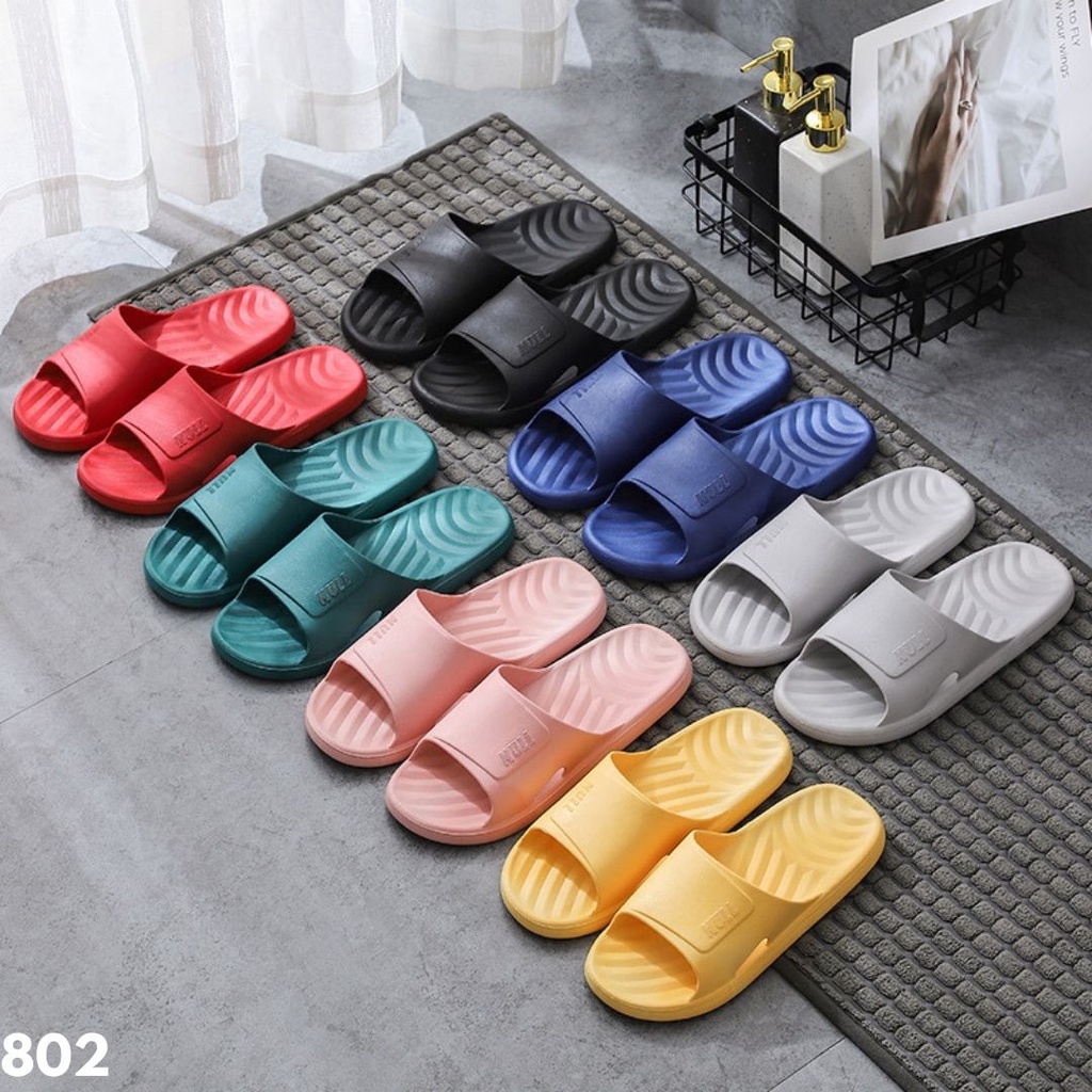 SANDAL COUPLE INDOOR RUMAHAN EMPUK SUPER ELASTIS ANTI LICIN ANTI BAU RINGAN MUDAH DIBERSIHKAN 802