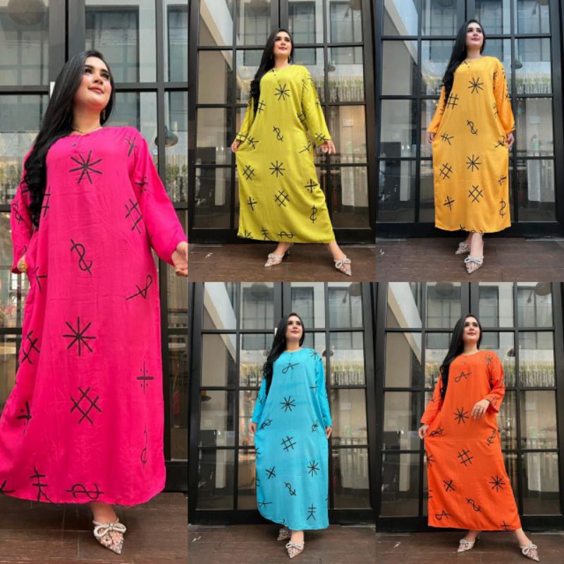 DASTER RAYON PANJANG BUNGA TULIP KANCING DEPAN BUSUI BUMIL KEKINIAN ADEM MURAH