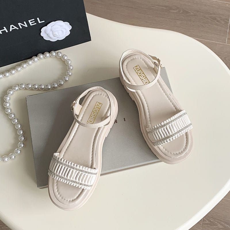 MYSTYLE  Rosa Korea Design - Sandal Flat Fashion Wanita Import