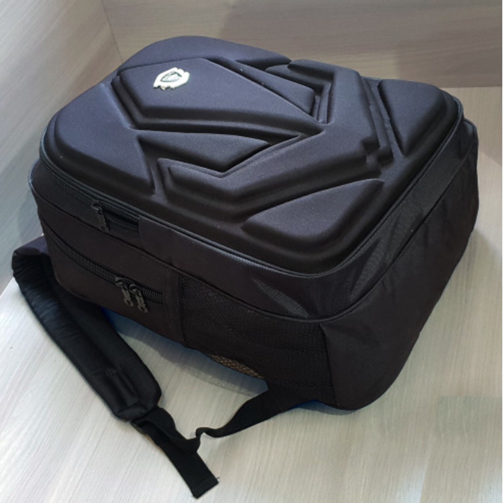 SHOPEE 6.6 SUPER SALE!! Tas Ranasel Emboss Model 3D Backpack Laptop Sekolah Kuliah Dan Kerja Tas Ransel Pria dan Wanita Tas Hangout + Bonus Raincover