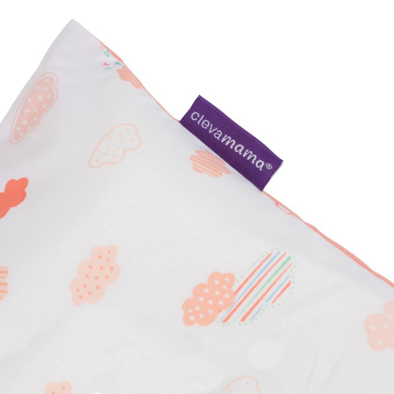 ClevaMama ClevaFoam Baby Pillow Case - Coral