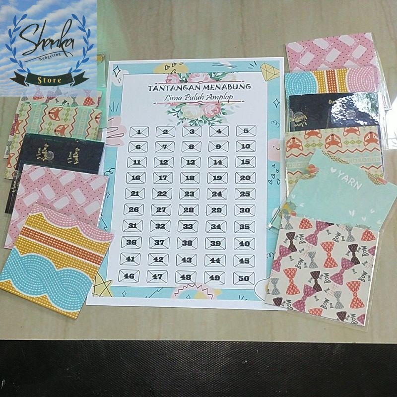 

Amplop LAMINATING (Tantangan Menabung Amplop) + FREE BOX .