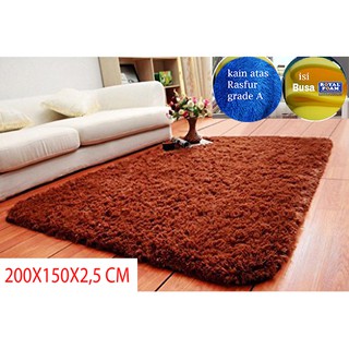  karpet  bulu  rasfur 200x150xtebal 2 5cm Shopee Indonesia