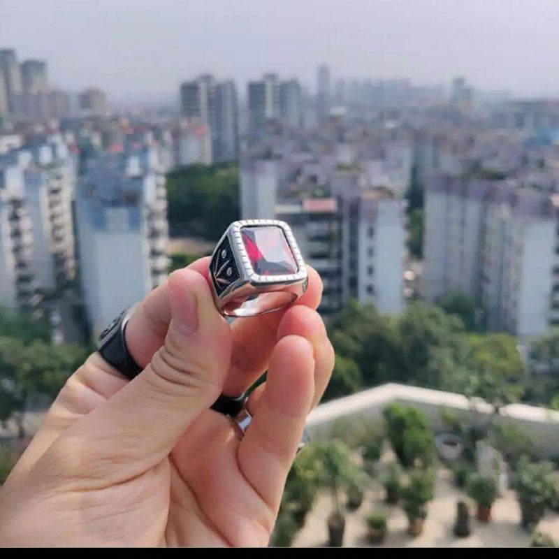 Cincin Pria Keren Bahan Titanium Anti Karat Dan Tidak Luntur Kualitas Import Terbaik Cincin Kasual