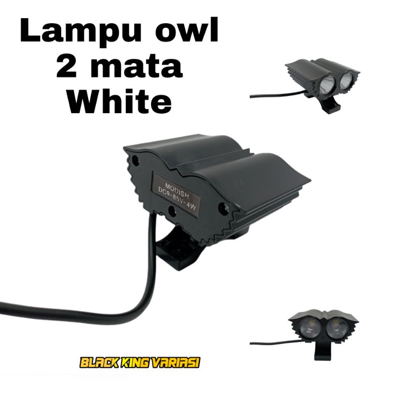 Lampu Tembak Owl 2 Mata Lampu Sorot 2 Mata Lampu Owl Lampu Tembak Led Motor Lampu Tembak Sorot Led Cree OWL Mini 2 Mata