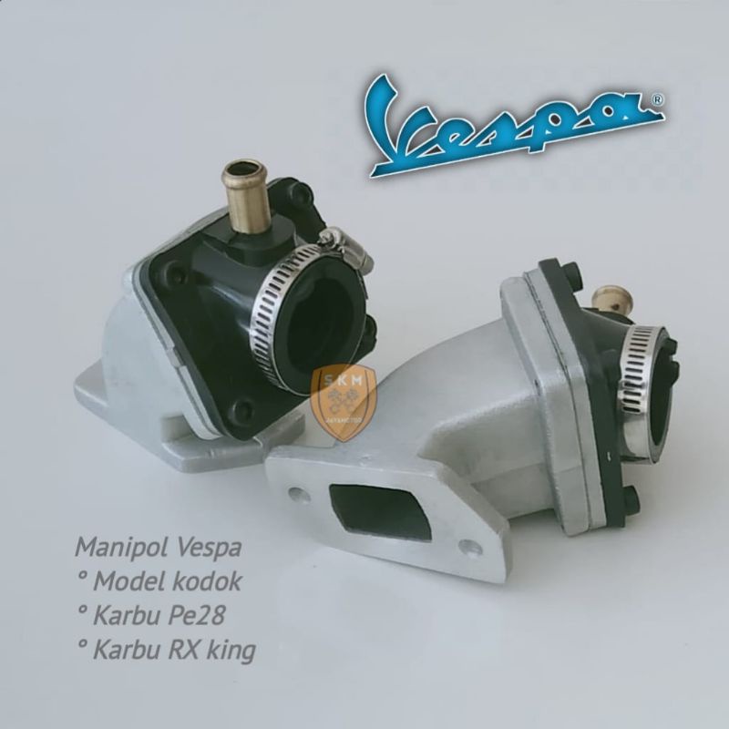 INTAKE MANIFOLD MANIPOL KODOK VESPA KARBU PE28