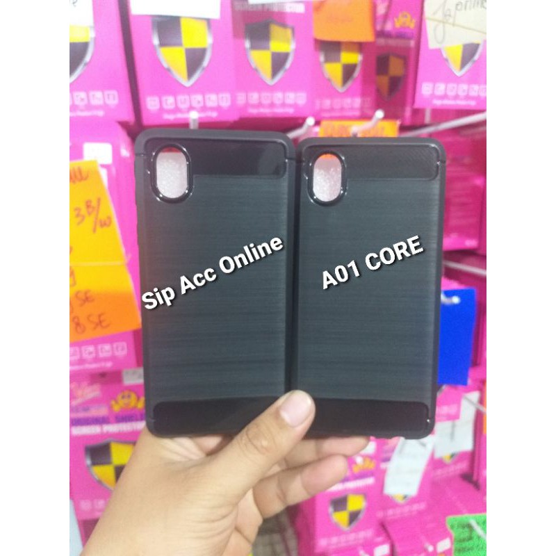 CASE SILICON CARBON SAMSUNG AO1 CORE  SOFTCASE