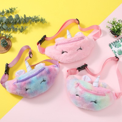  Tas  pinggang  mewah Unicorn  kartun tas  kurir bahu Gadis 