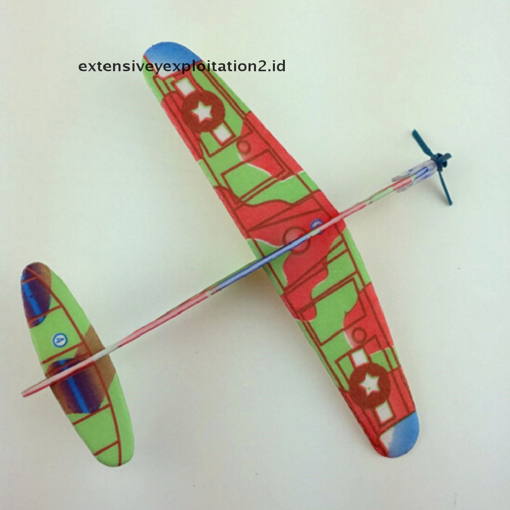 (Hotter1) Flying Glider Elastis Model Pesawat Anak-Anak