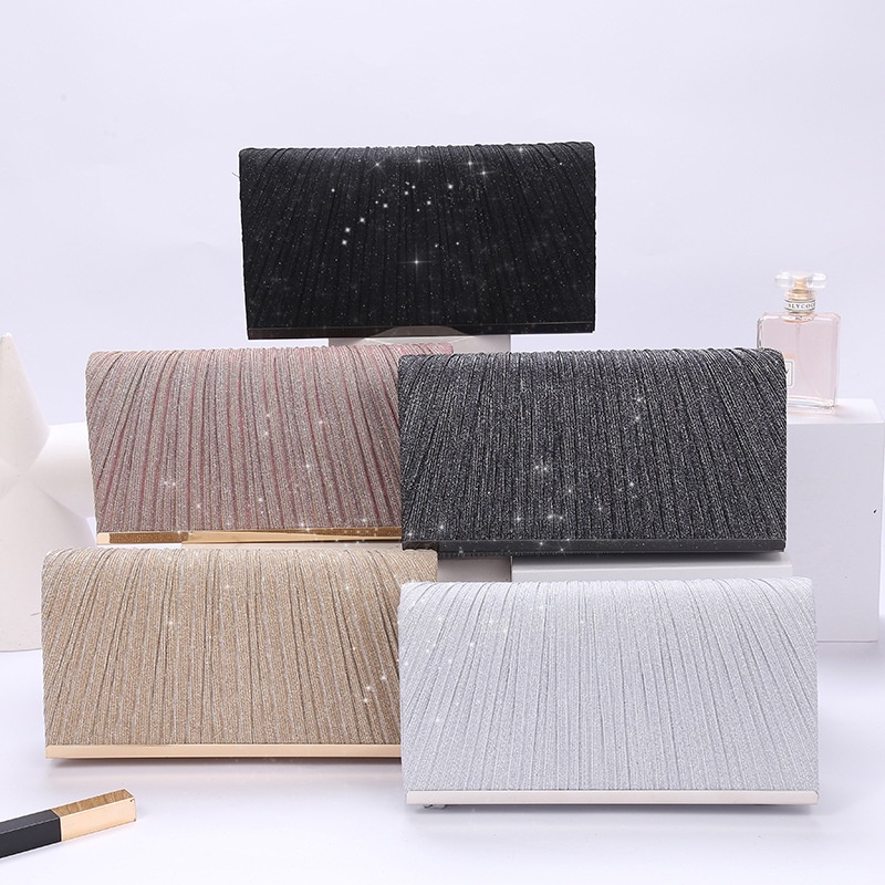 JK 892 1KG MUAT 3PCS TAS PESTA CLUTCH GLOSSY MEWAH ELEGAN TALI RANTAI SELEMPANG WANITA SLINGBAG KONDANGAN IMPORT Y705 T966 E6593 U4626