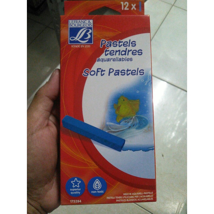 

PASTEL-DRY-OIL- LEFRANC SOFT PASTEL 12 WARNA -OIL-DRY-PASTEL.