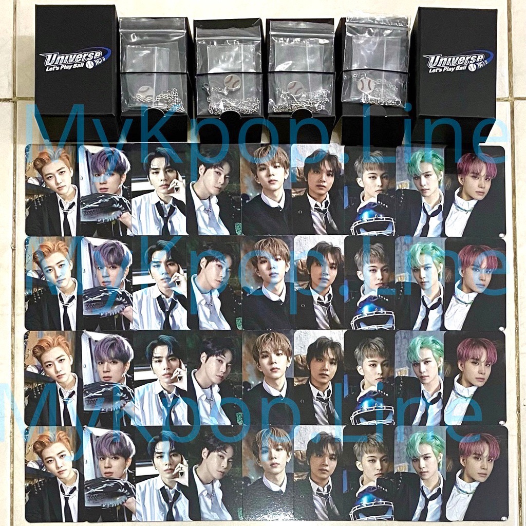 NCT Necklace Lets Play Ball READY Sharing Photocard Kalung Pendant Universe PC Jeno Jaemin Doyoung X