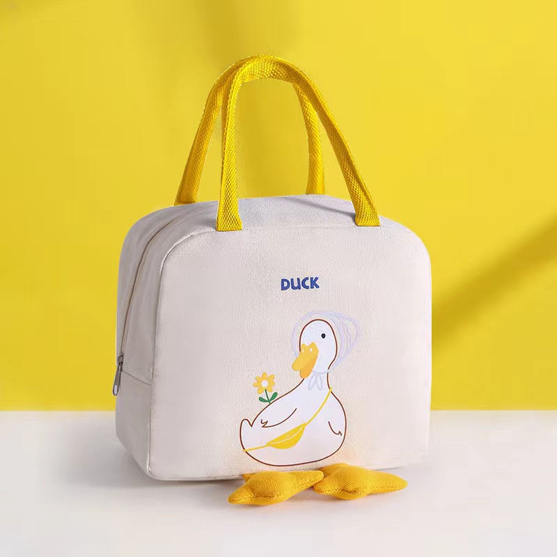 Lunch Bag Duck / Tas Bekal Waterproof Tahan Panas Dan Dingin Motif Bebek