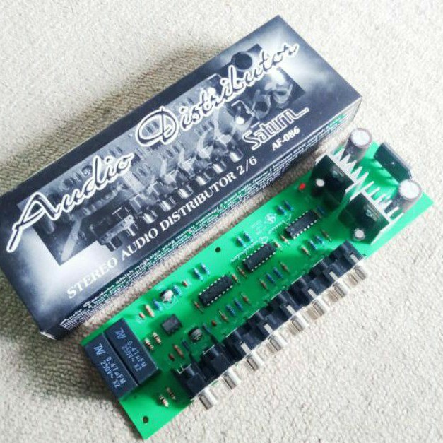 Audio Distributor Stereo Audio Distributor 2 To 6 PCB Fiber Type AF-086 saturn