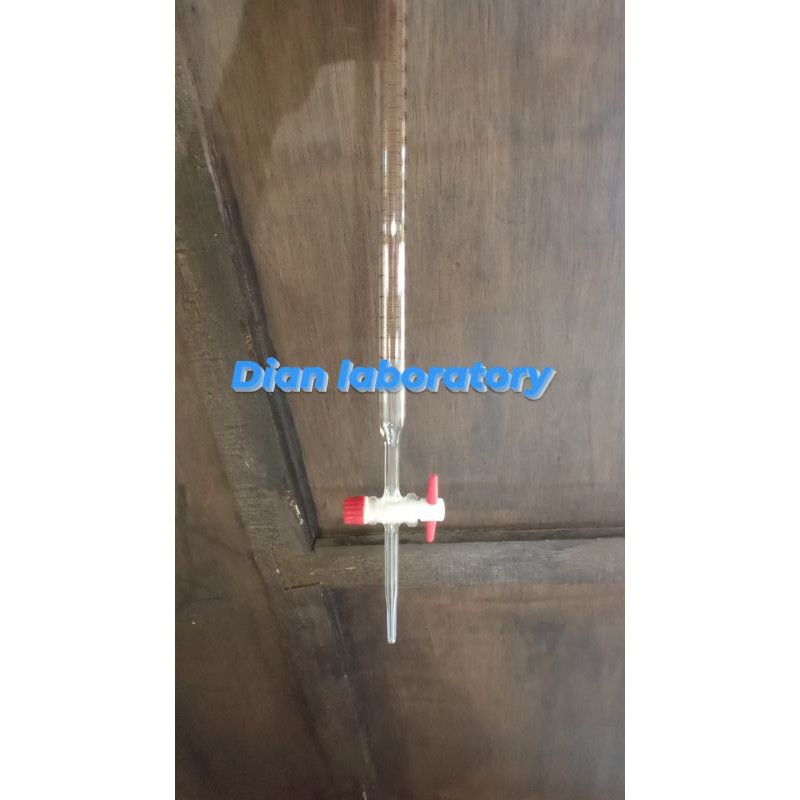 Buret 10ml  kran teflon pyrex