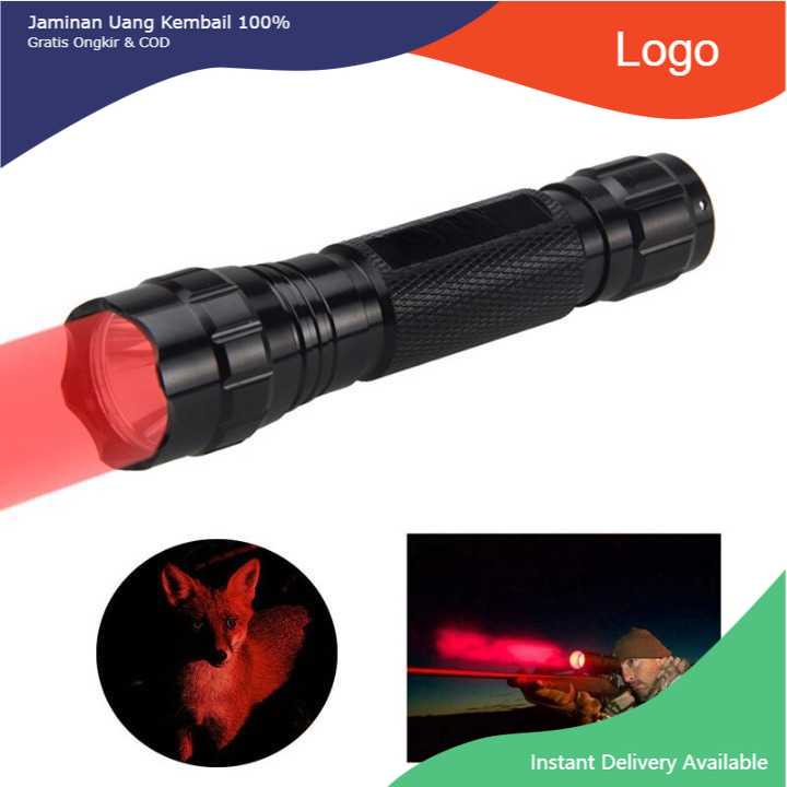 Jual Senter LED Lampu berwarna merah | WANFIRE Senter LED Tactical ...