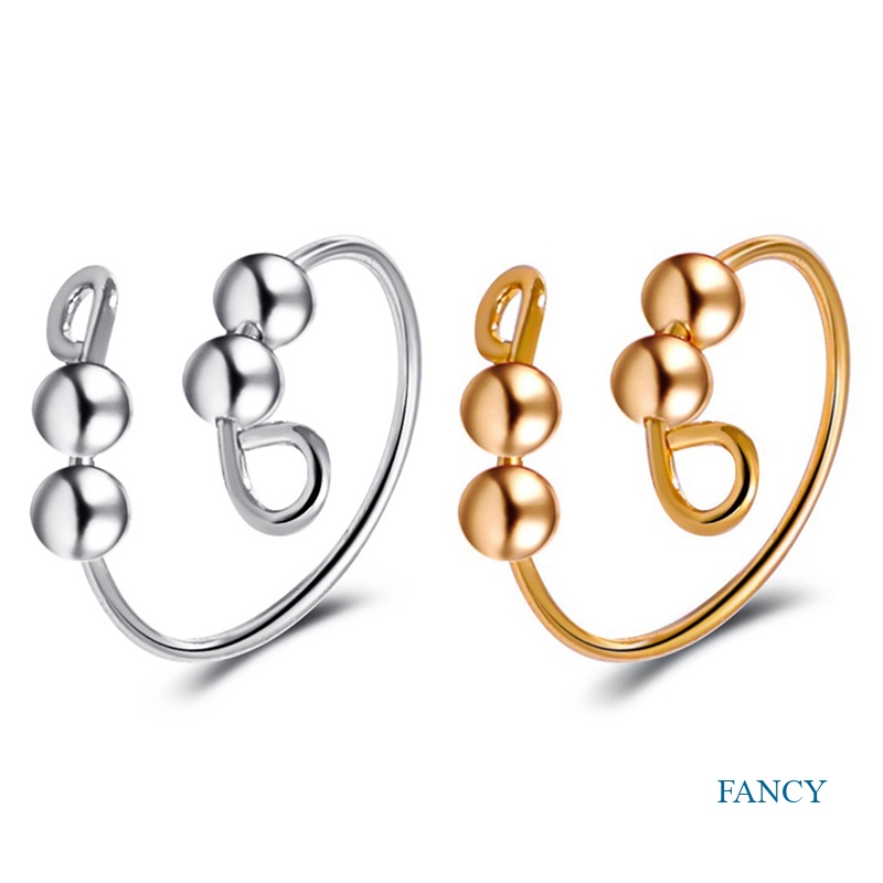 Cincin Model Terbuka Bahan Stainless Steel Dapat Disesuaikan Untuk Wanita