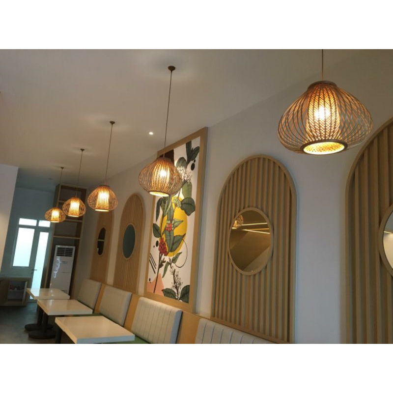 kap lampu vintage kubus/lampu dekorasi/lampu cafe unik