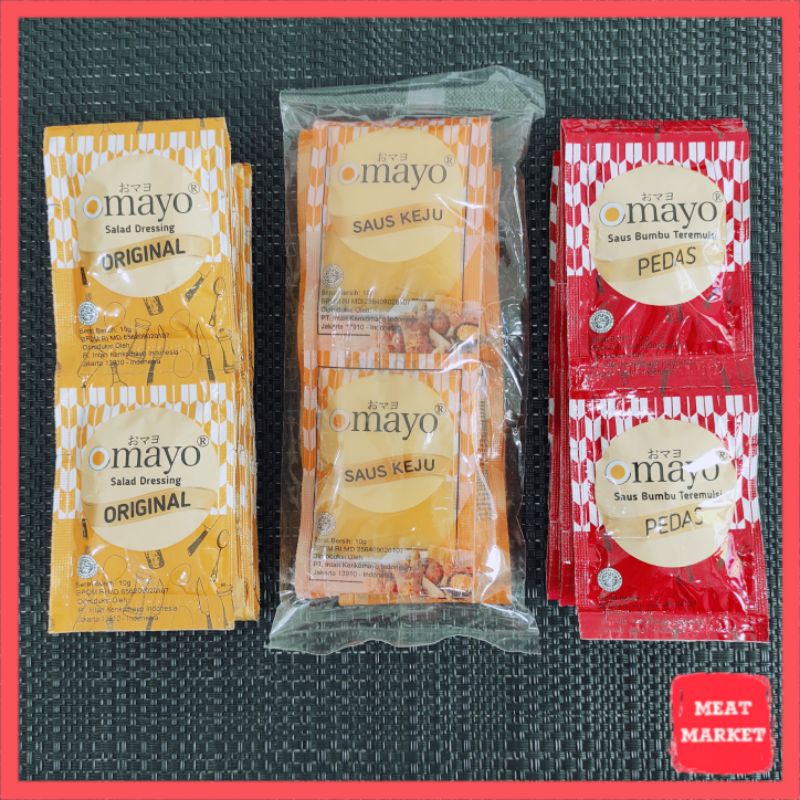 

Omayo Mayonnaise : Ori / Pedas / Saus Keju (1pack isi 10sachet)