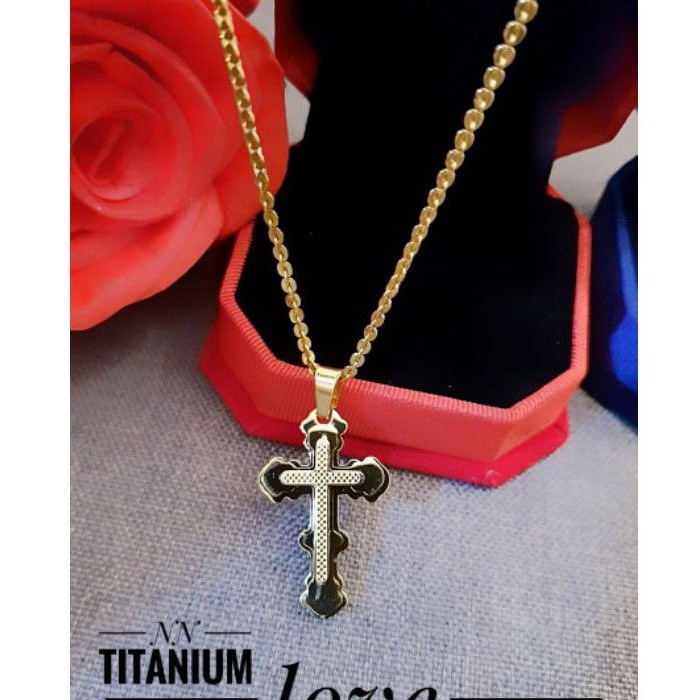 Titanium Kalung Salib 346L