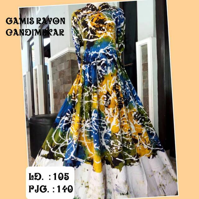 Gamis rayon candi mekar