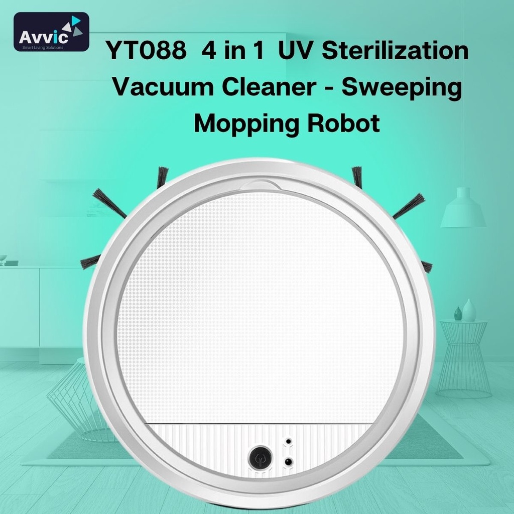 4in1 Ultraviolet Sweeping Mopping Vacuum Robot YT088 Otomatis Robot Cleaner Sapu Dengan UV