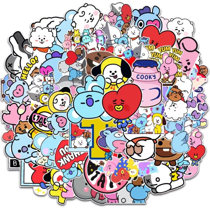 

setiker BT21 Stiker Pola ,Gaya Buku Harian Perencana Dekoratif BukuTempel Perlengkapan Alat Tulis KerajinanStiker