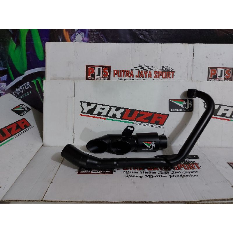 knalpot yakuza gp for cbr150/gsx/r15 full system ( pnp )