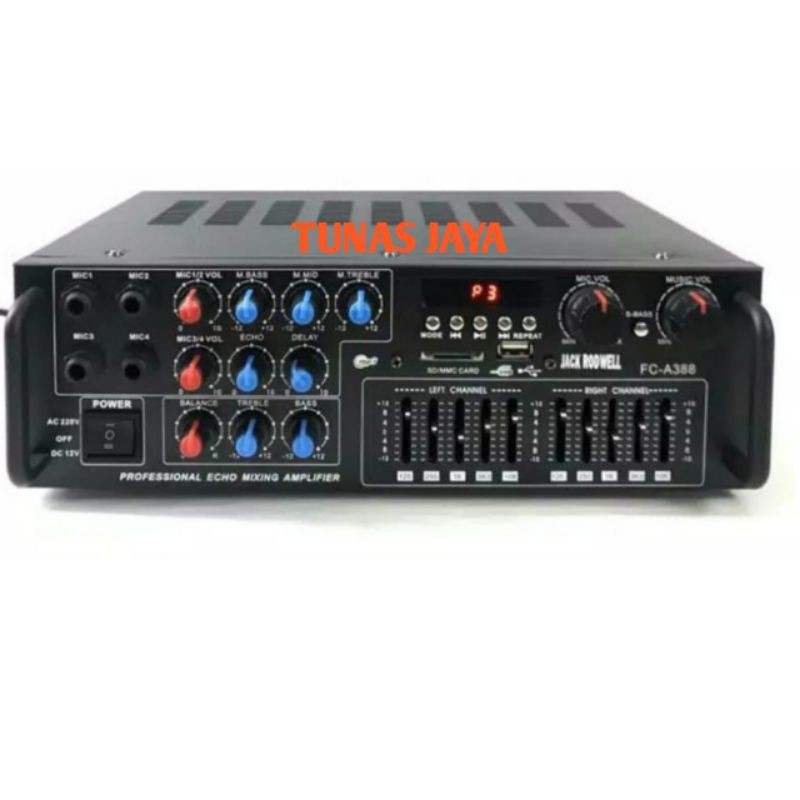 POWER AMPLI JACKROWELL JR388 AMPLI JACKROWELL JR388 JACKROWELL JR388