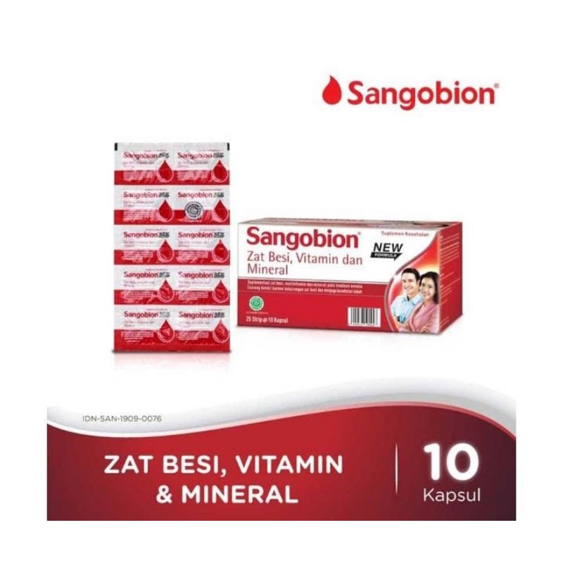 SANGOBION Suplemen Kesehatan Multivitamin 10 Kapsul