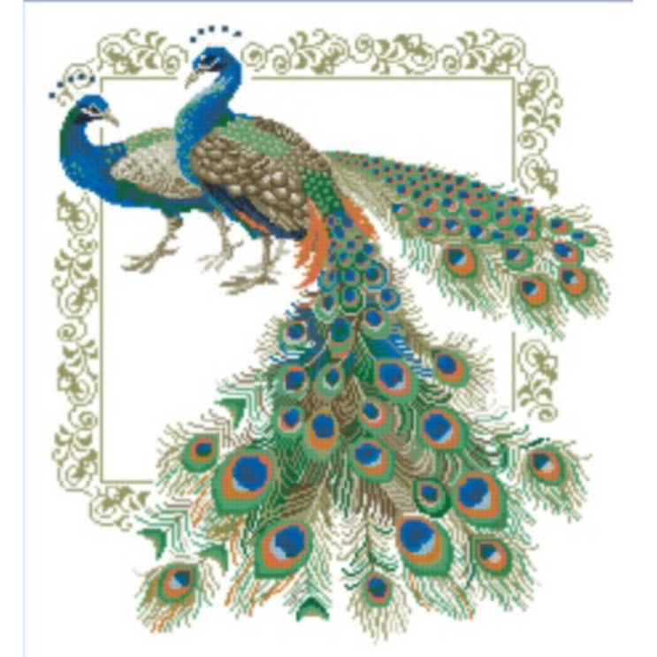 kristik pola kain 11ct 2merak