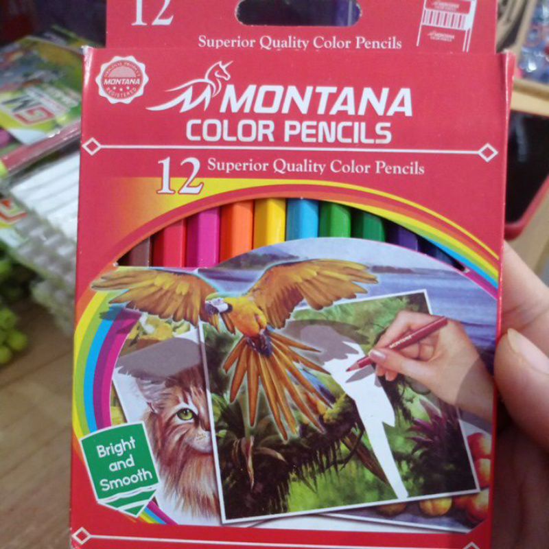 COLORED PENCILS PENSIL WARNA 12 PCS-MONTANA