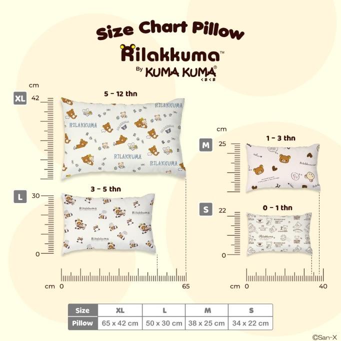 COVER PILLOW RILAKKUMA KUMAKUMA SARUNG BANTAL BAYI KATUN BAMBOO TENCEL