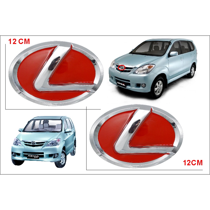 Logo Lexus Merah Avanza/Xenia 04-11 Depan Belakang