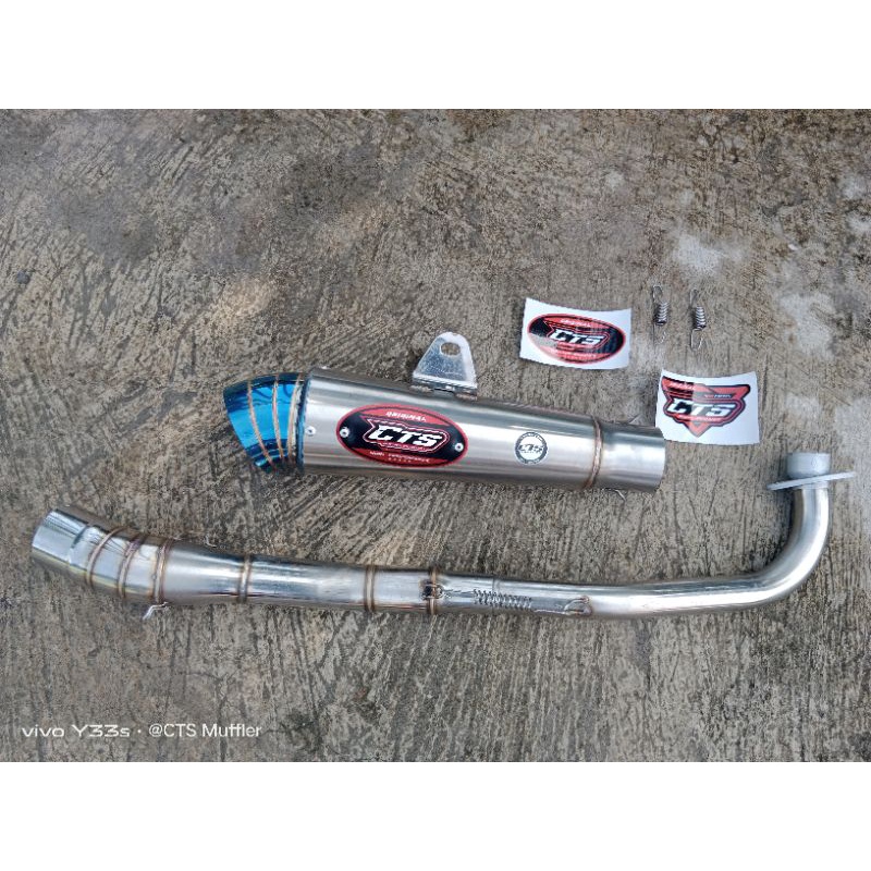 Knalpot racing CTS ujung bluemon jupiter vega shogun revo astrea grend supra