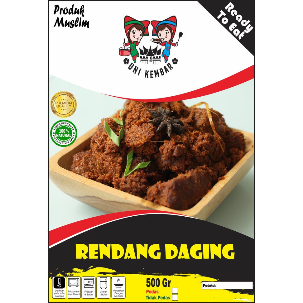 

Rendang daging sapi 500 gram