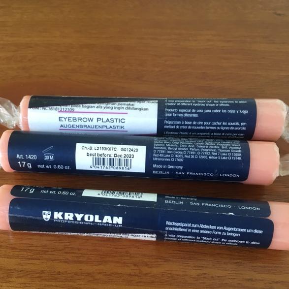 ♫ Kryolan eyebrow plastic share in jar ➫