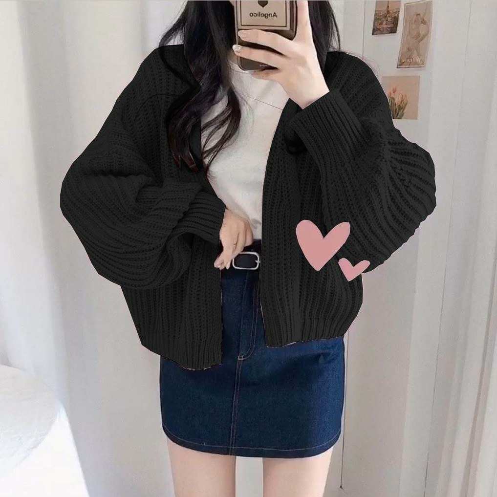 zelline official cardigan rajut cardy hazel import