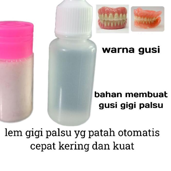 Shopeng Day LEM GIGI PALSU YG PATAH OTOMATIS# BAHAN PEMBUAT GUSI