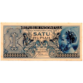 Jual Uang Kertas 1 ( Satu ) Rupiah Tahun 1956 | Shopee Indonesia