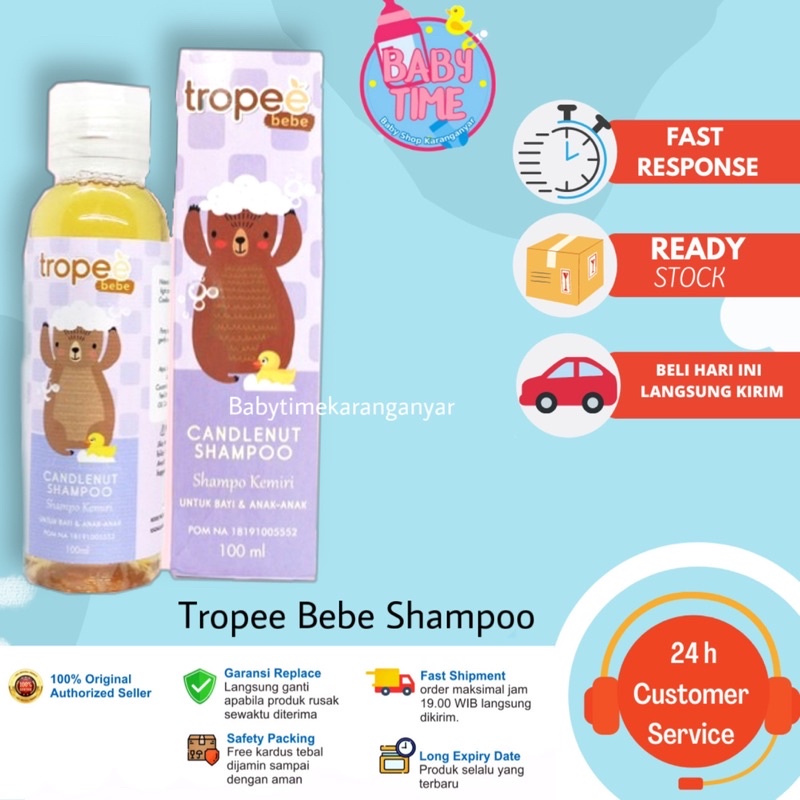 Tropee Bebe - Shampo Kemiri Bayi (Candlenut Shampoo) 100ml