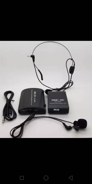 Mic wireless DBK jtss17.nakata NK -3500/fujikaya fk-3399.jepit +headaet. Suara bagus