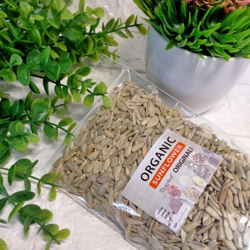 

ROASTED-RAW SUNFLOWER SEED 500g KUACI MATANG/MENTAH KUPAS SIAP MAKAN JSR MPASI CEMILAN SEHAT DIET