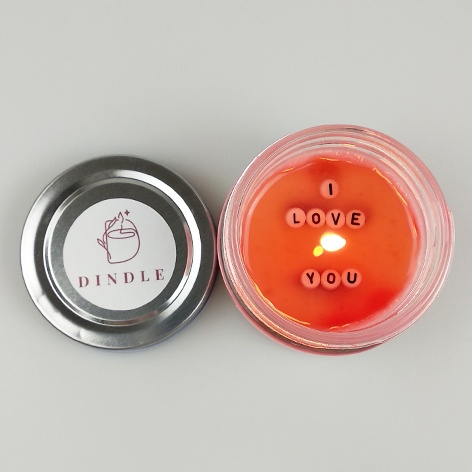 Lilin Aromaterapi (Hidden Message Marble Candle), Lilin dengan pesan tersembunyi. [ide kado untuk pa