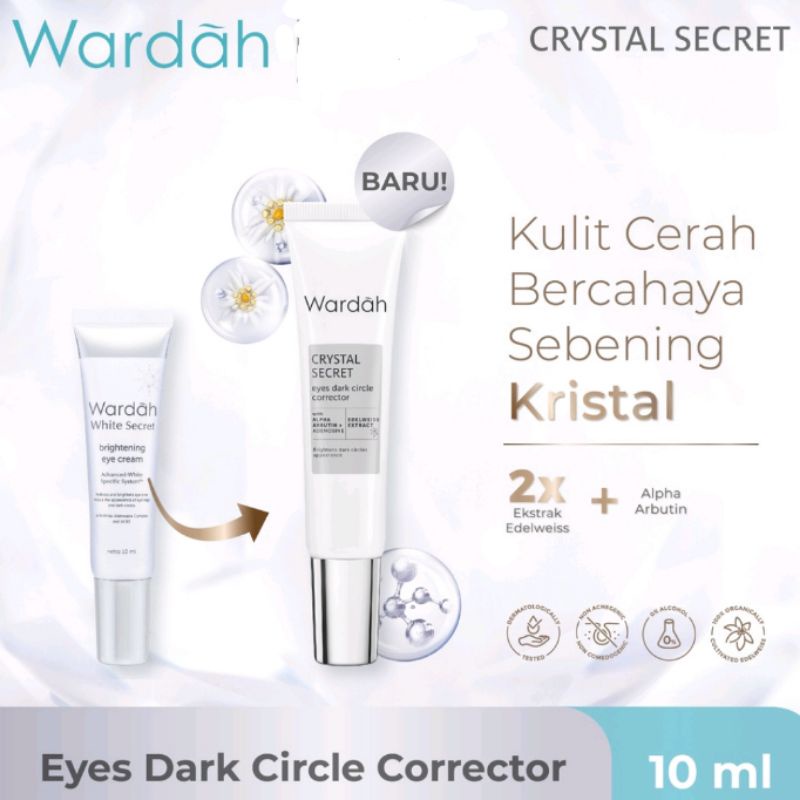 KASIRGROSIR Krim Mata Wardah Brightening Eye Cream White Secret 10 ML