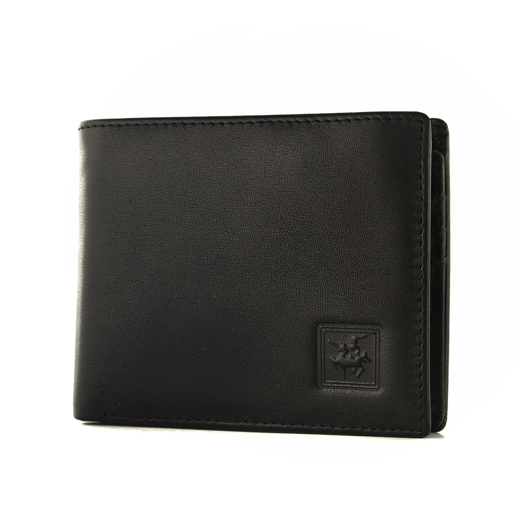 TOKOKOE - Dompet Pria model Tidur bahan Kulit Premium Dompet Lipat - David Jones 38-918 Black